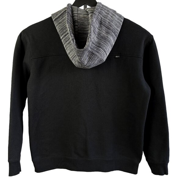 HOOEY Black & Gray Athleisure Streetwear Hooded Sweatshirt – Size L - Picture 2 of 10